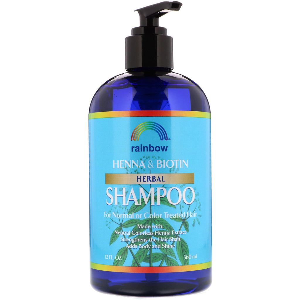 Rainbow Research, Shampoo de Ervas com Henna e Biotina, 360 ml (12 fl oz)