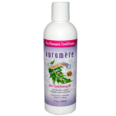 Auromere, condicionador pré-shampoo, óleo condicionador de cabelo, 206 ml (7 fl oz)