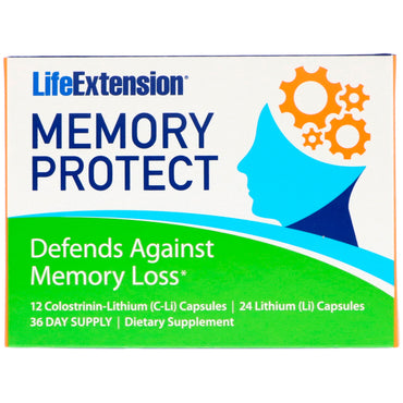 Life Extension, Memory Protect, 36 Capsules