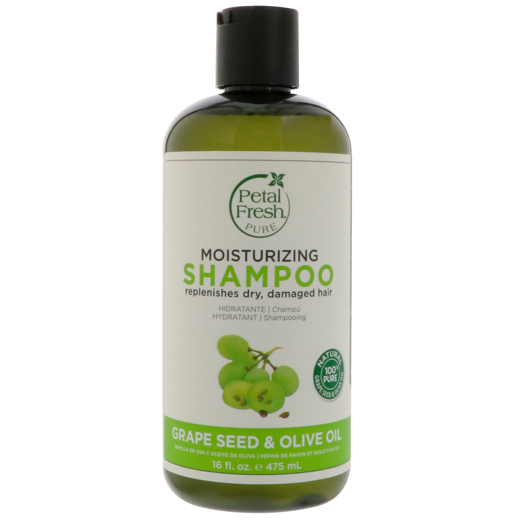 Kronbladsfrisk, ren, aldersforstyrrende shampoo, vindruekerner og olivenolie, 16 fl oz (475 ml)