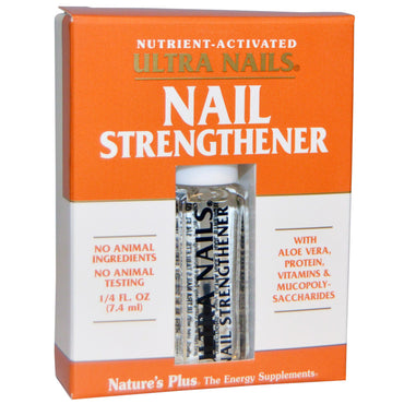 Nature's Plus, Ultra Nails, fortalecedor de uñas, 1/4 fl oz (7,4 ml)