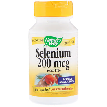 Nature's Way, Selenium, 200 mcg, 100 Capsules