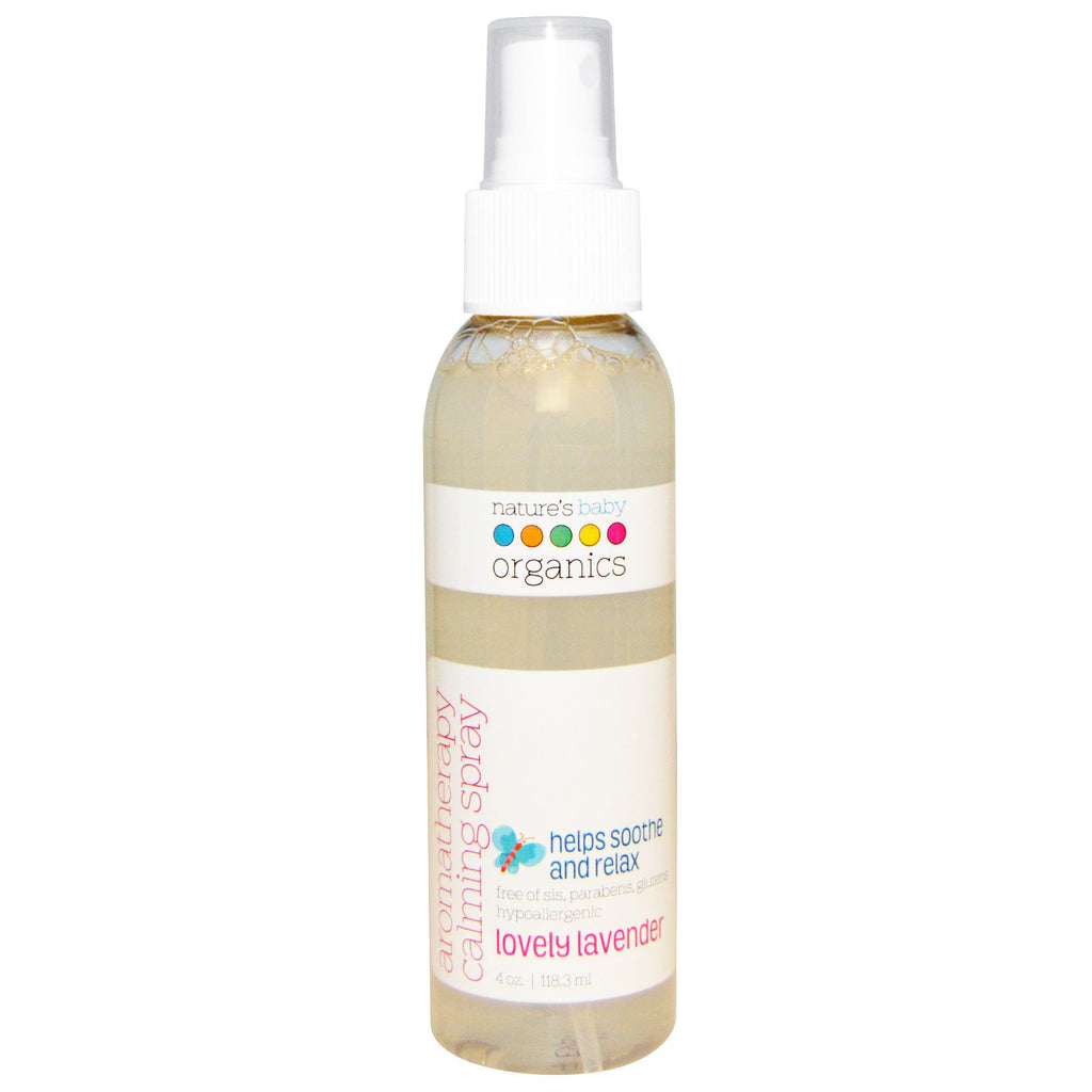 Nature's Baby s Spray apaisant d'aromathérapie Belle lavande 4 oz (118,3 ml)