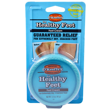 O'Keeffe's, voor gezonde voeten, voetcrème, 3,2 oz (91 g)