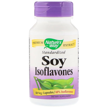 Nature's Way, Isoflavones de soja, standardisées, 60 capsules végétales