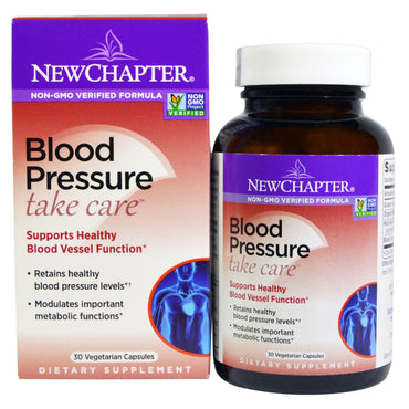 New Chapter, Blood Pressure, Take Care, 30 Vegetarian Capsules