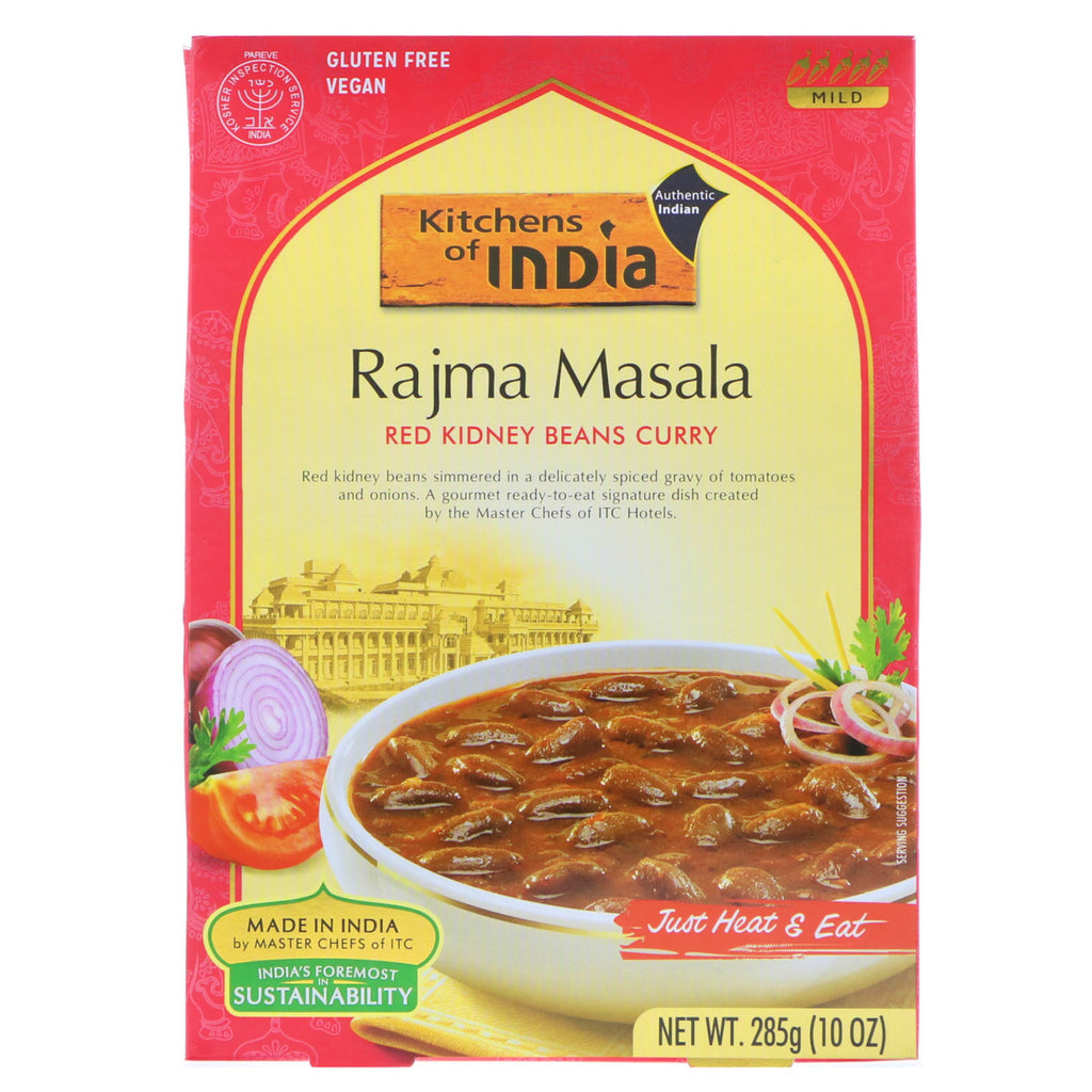 Kitchens of India, Rajma Masala, curry de fasole roșie, blând, 10 oz (285 g)