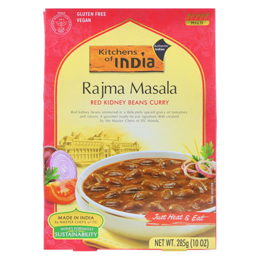Kitchens of India, Rajma Masala, frijoles rojos al curry, suave, 10 oz (285 g)
