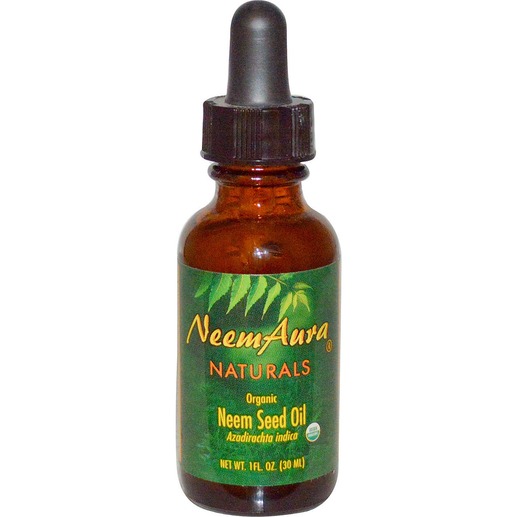 Neemaura Naturals Inc, Huile de graines de Neem, 1 fl oz (30 ml)
