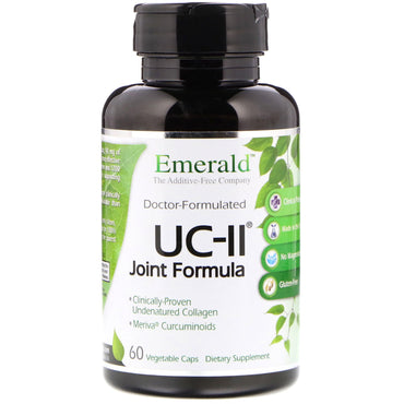 Laboratorios esmeralda, fórmula para articulaciones uc-ii, 60 cápsulas vegetales