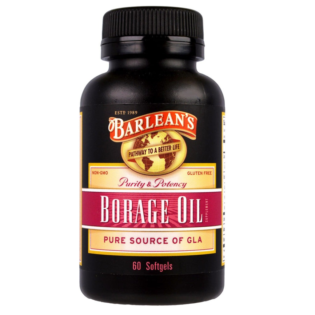 Barlean's, huile de bourrache, 60 gélules
