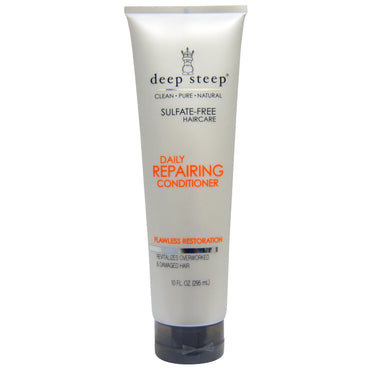 Deep Steep, Après-shampooing réparateur quotidien, Restauration impeccable, 10 fl oz (295 ml)
