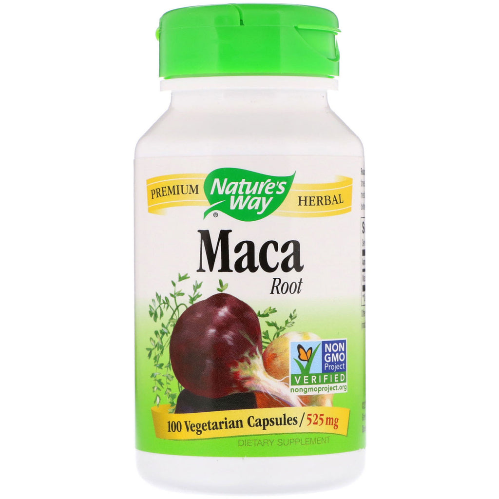 Nature's Way, rădăcină de Maca, 525 mg, 100 capsule vegetariene