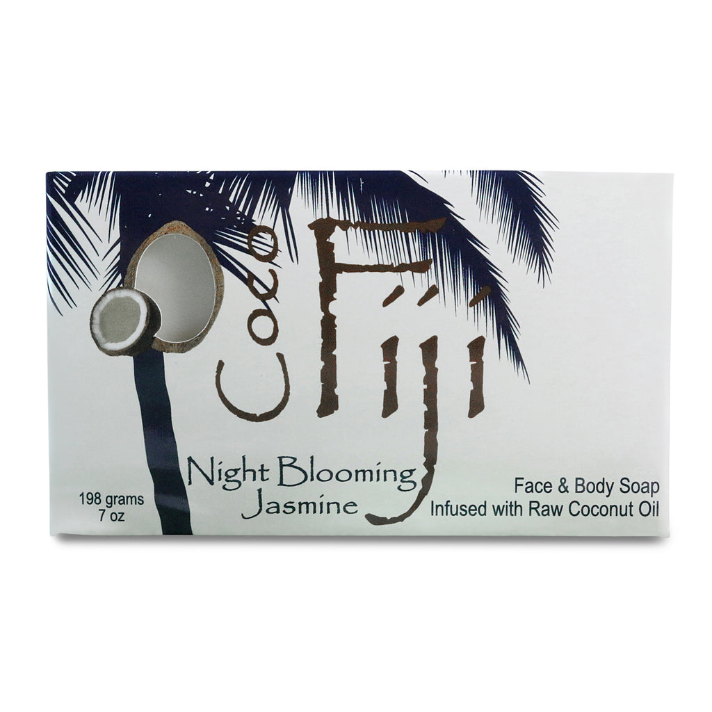 Fidji, Pain de savon pour le visage et le corps, Jasmin à floraison nocturne, 7 oz (198 g)