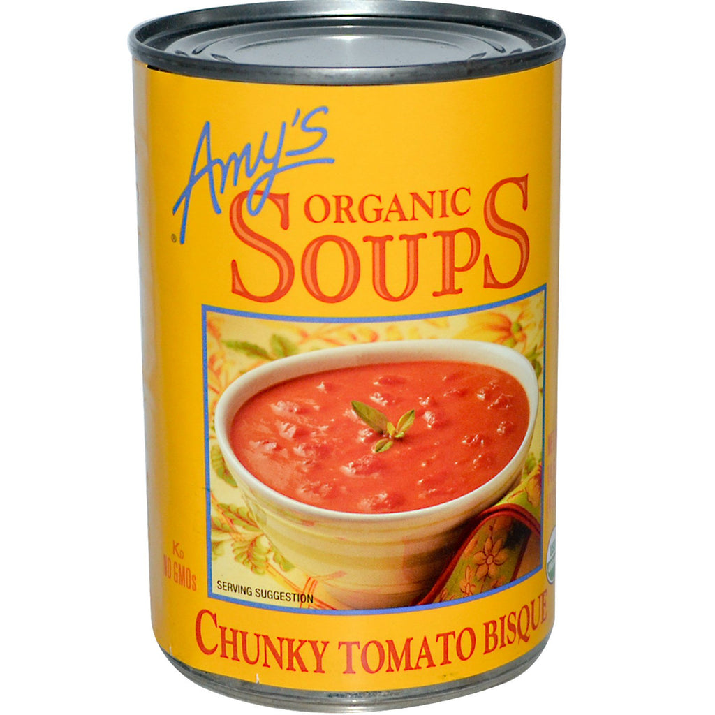 Amy's, Zupy, Chunky Bisque Pomidorowy, 14,5 uncji (411 g)