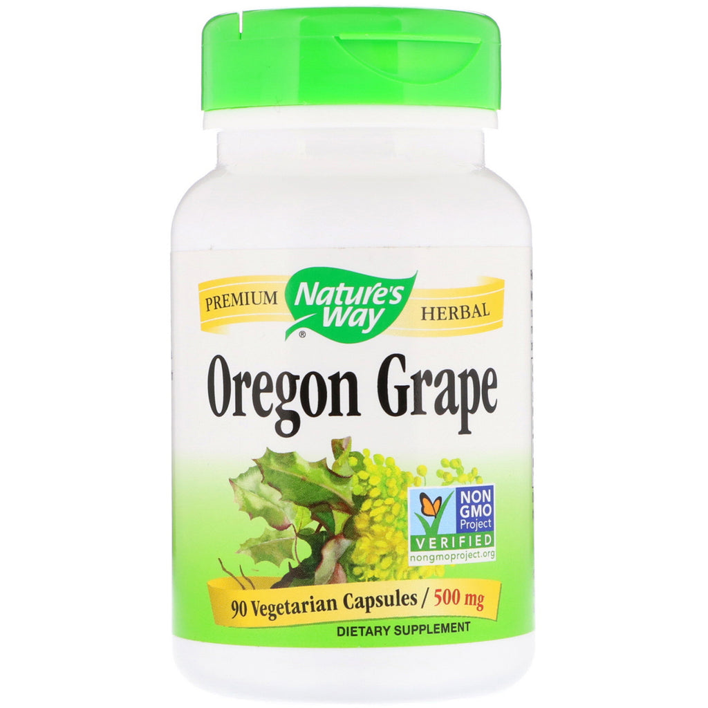 Nature's Way, Oregon Grape, 500 mg, 90 vegetarische Kapseln