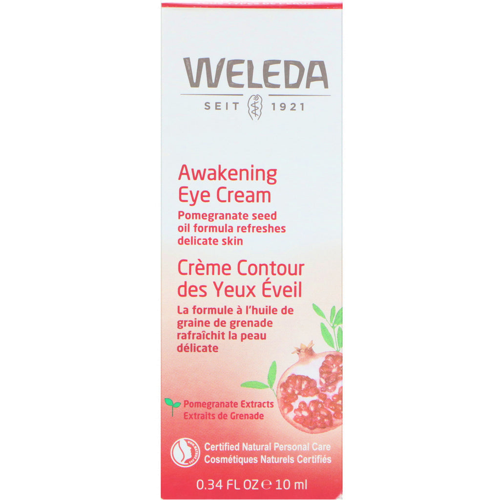 Weleda, Awakening Eye Cream, alle huidtypes, 0,34 fl oz (10 ml)
