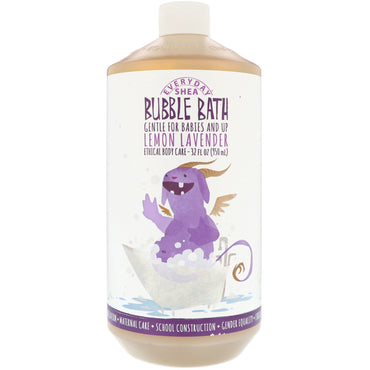 Everyday Shea Bubble Bath Gentle For Babies And Up Lemon Lavender 32 fl oz (950 ml)