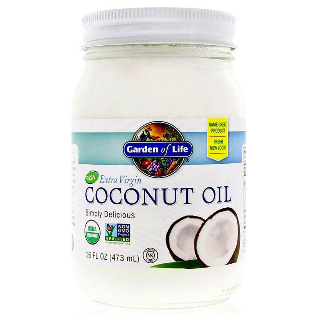 Garden of Life, Surowy olej kokosowy z pierwszego tłoczenia, 16 uncji (473 ml)