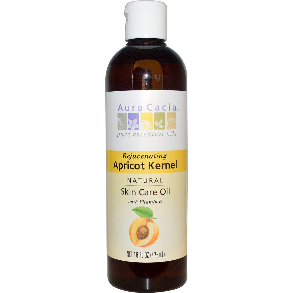 Aura Cacia, Aceite natural para el cuidado de la piel, Semilla de albaricoque rejuvenecedora, 16 fl oz (473 ml)