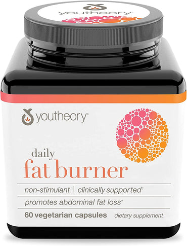 Youtheory, Daily Fat Burner, 60 Vegetarian Capsules