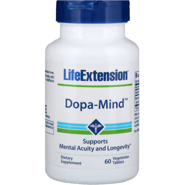 Life Extension, Dopa-Mind, 60 tabletas vegetarianas