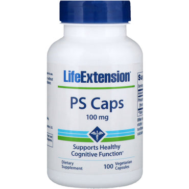 Life Extension, PS Caps, 100 mg, 100 capsules végétariennes