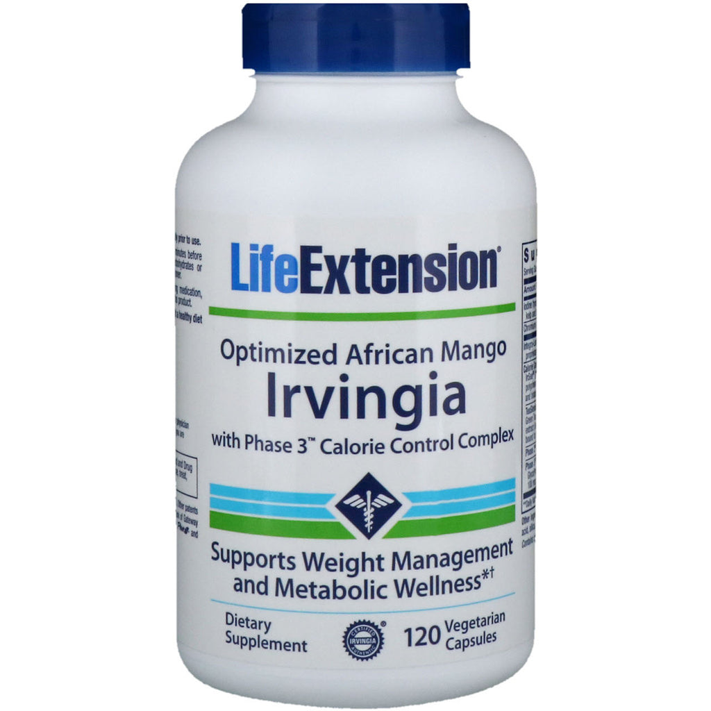 Life Extension, Mango africano Irvingia optimizado, 120 cápsulas vegetarianas