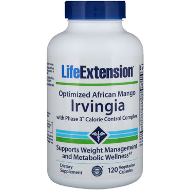 Extension de vie, irvingia mangue africaine optimisée, 120 capsules végétariennes