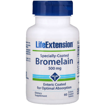 Life Extension, speziell beschichtetes Bromelain, 500 mg, 60 magensaftresistent beschichtete Tabletten