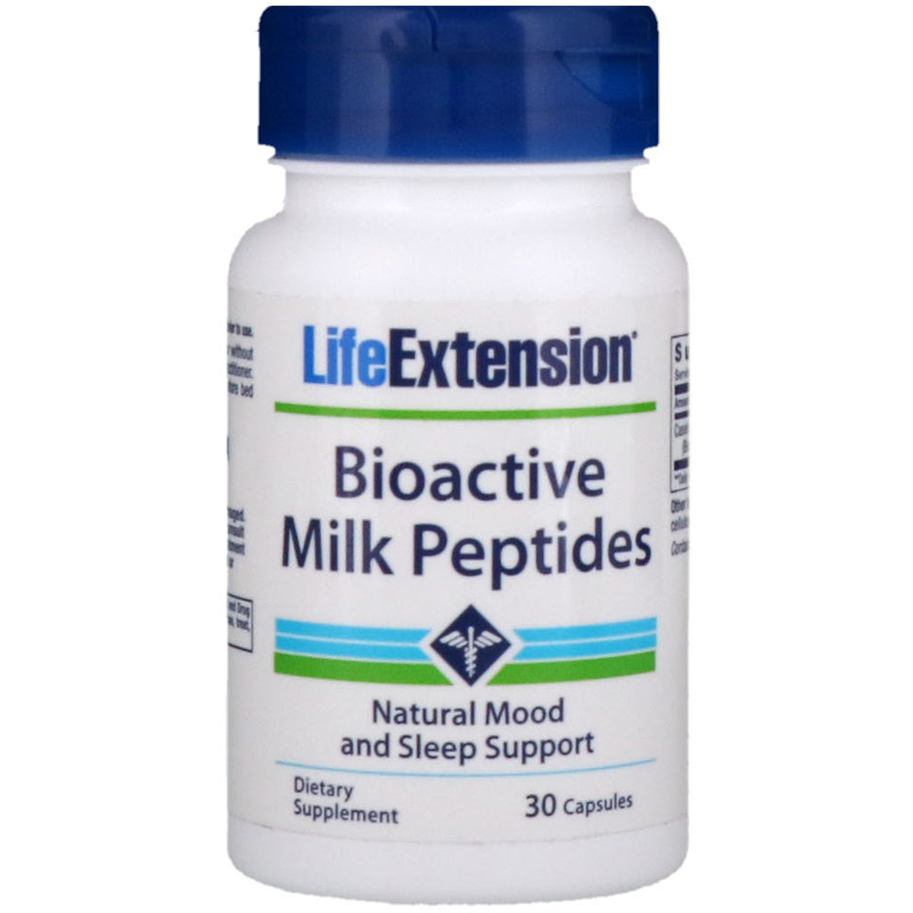 Livsforlengelse, bioaktive melkepeptider, 30 kapsler