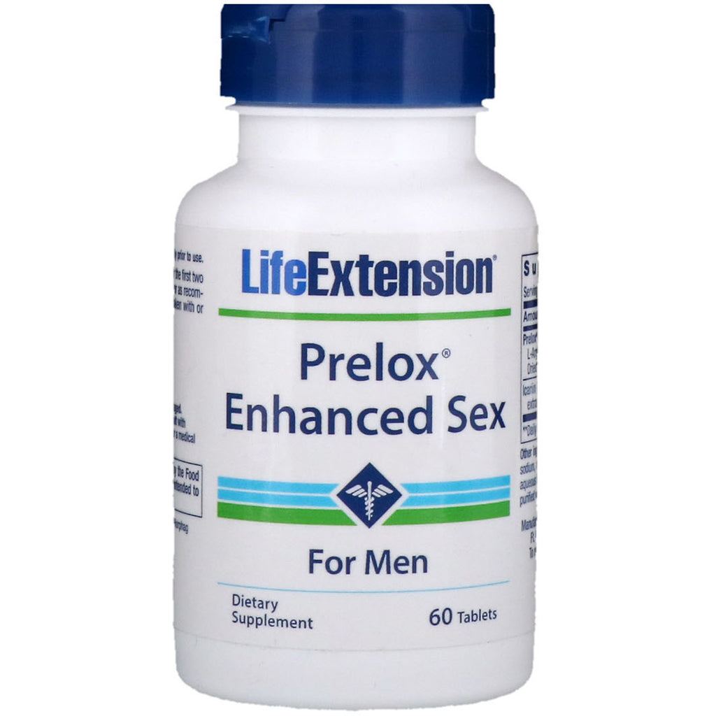 Life Extension, Prelox Enhanced Sex, para hombres, 60 tabletas