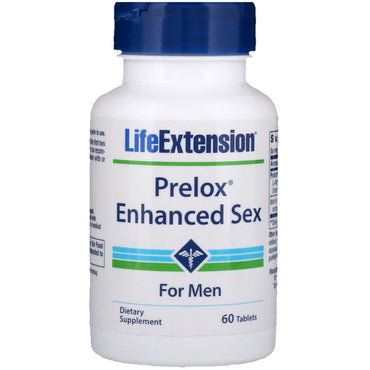 Life Extension, Prelox Enhanced Sex, para hombres, 60 comprimidos