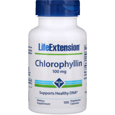 Life Extension, Chlorophylline, 100 mg, 100 capsules végétariennes