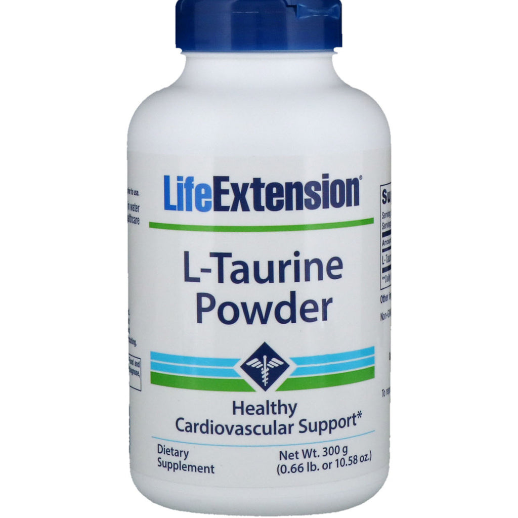 Life Extension, L-Taurine-pulver, 10,58 oz (300 g)