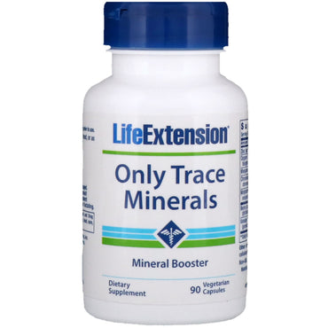 Life Extension, uniquement des oligo-éléments, 90 capsules végétariennes