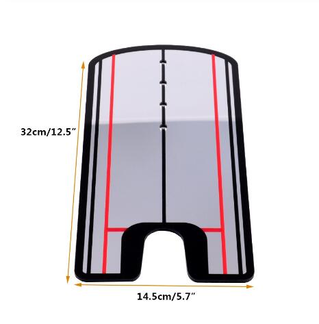 Swing de Golf pratique droite, miroir de mise en place, aide à l'entraînement, entraîneur de Swing, ligne oculaire, accessoires de Golf 32x14.5cm