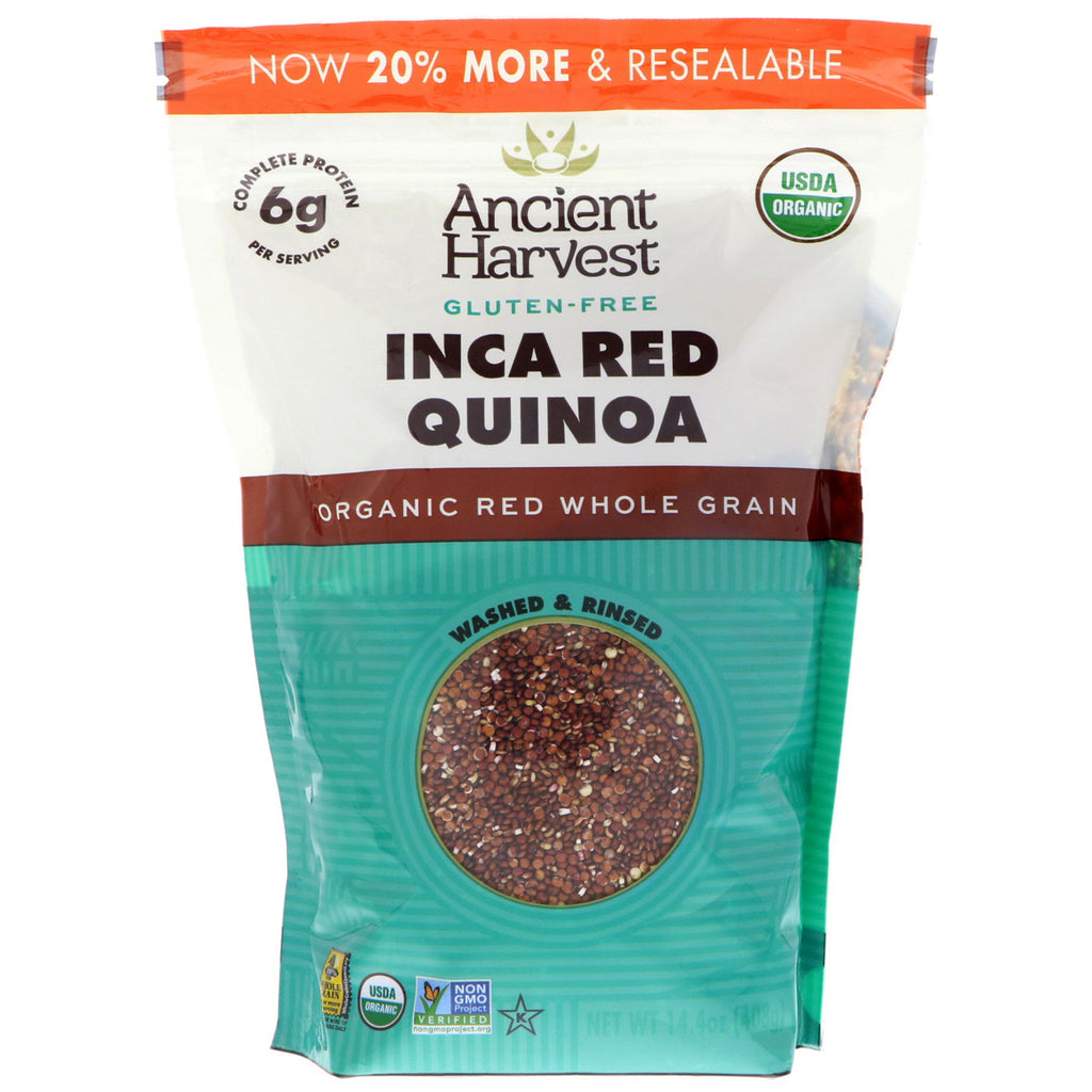 Raccolto antico, quinoa rossa Inca, 408 g (14,4 once)