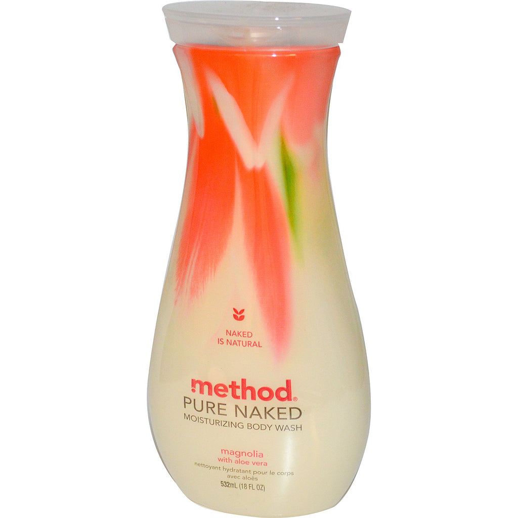 Metode, Pure Naked, Fugtgivende Body Wash, Magnolia med Aloe Vera, 18 fl oz (532 ml)