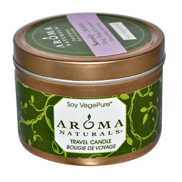 Aroma Naturals, Soy VegePure, Travel Candle, Serenity, Ylang Ylang & Lavender, 2,8 oz (79,38 g)