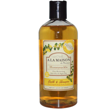 A La Maison de Provence, Bath & Shower Liquid Soap, Honeysuckle, 16.9 fl oz (500 ml)