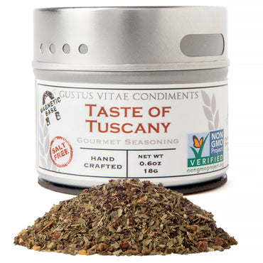 Gustus Vitae, Condimento gourmet, Sabor de Toscana, 0,6 oz (18 g)