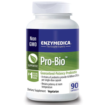 Enzymedica, pró-bio, probiótico de potência garantida, 90 cápsulas