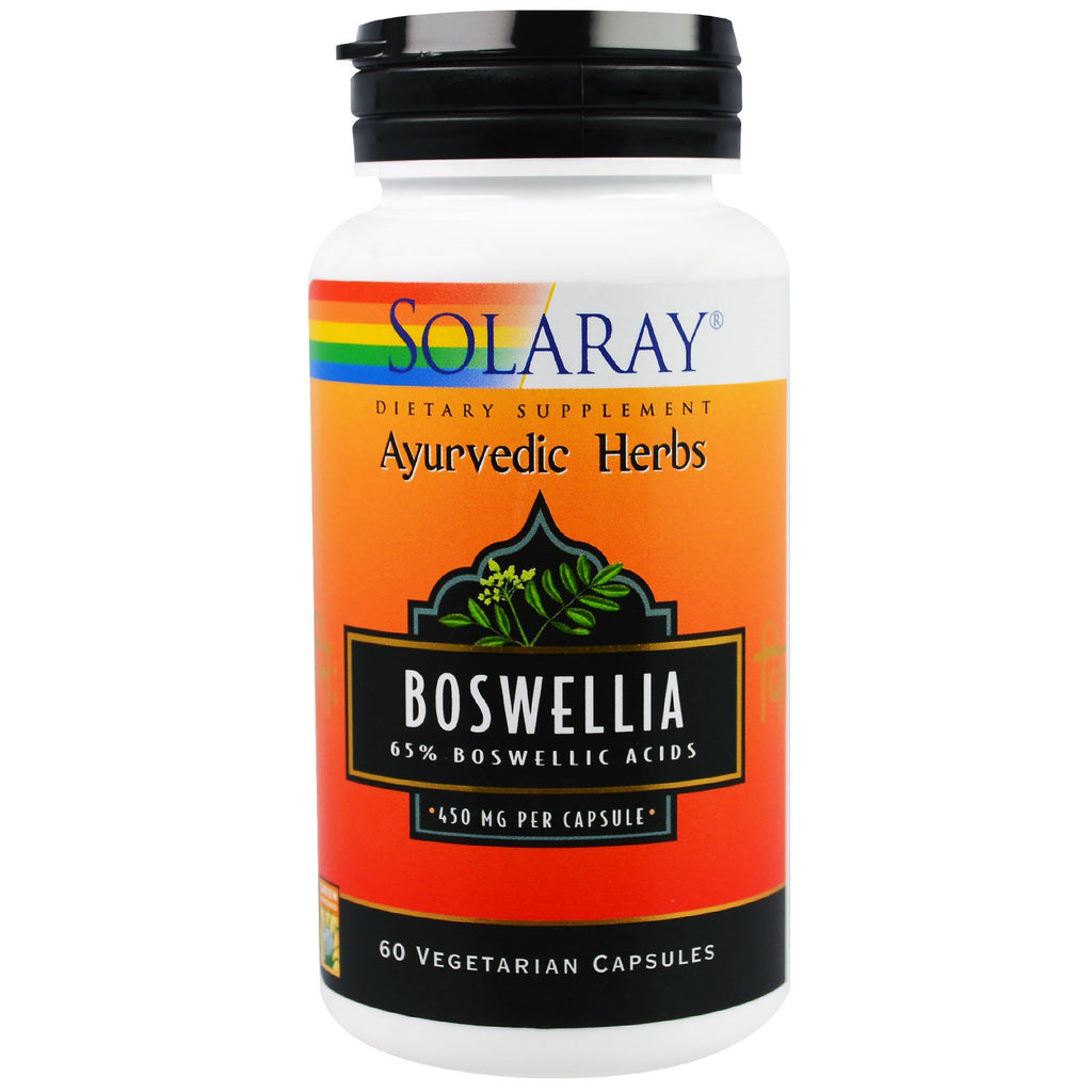 Solaray, Boswellia, 450 mg, 60 grønnsakskapsler
