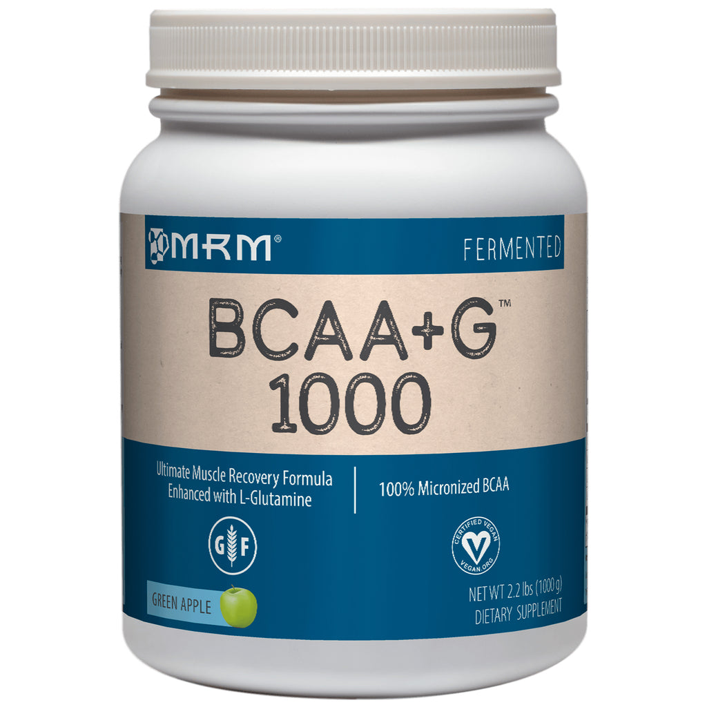MRM, BCAA+G 1000, pomme verte, 2,2 lb (1000 g)