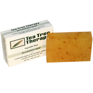 Tea Tree Therapy, savon à l'eucalyptus, barre de 3,5 oz (99,2 g)