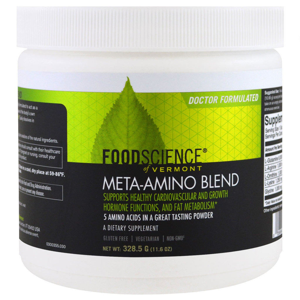FoodScience, Meta-Amino Blend, 11.6 ออนซ์ (328.5 กรัม)