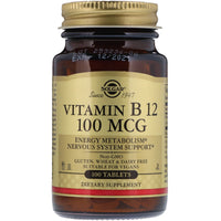 Solgar, Vitamin B12, 100 mcg, 100 Tablets