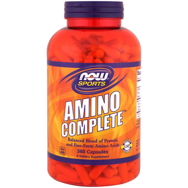 Nu fødevarer, amino komplet, 360 kapsler