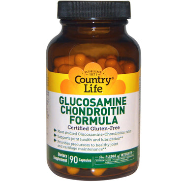 Country life, glucosamin chondroitin formel, 90 kapsler